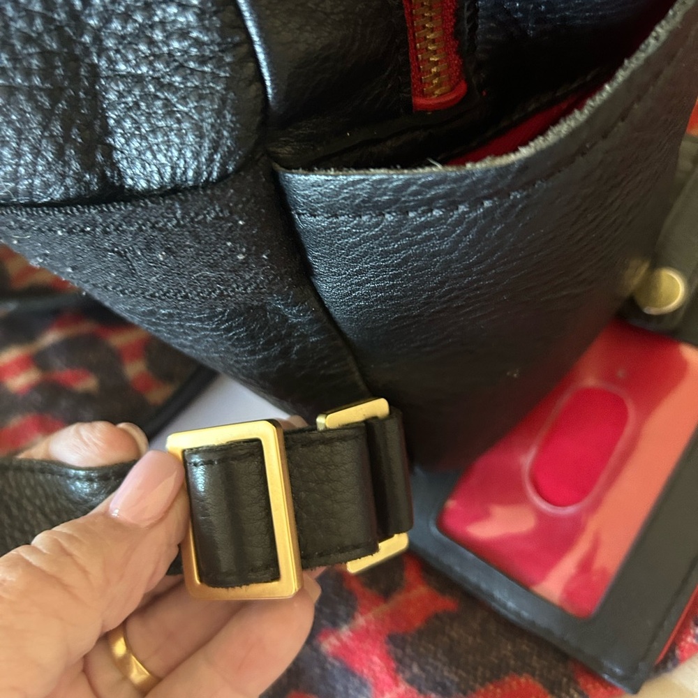 Hammitt Black Crossbody Bag with Gold Accents Backpack:) - Picture 12 of 12